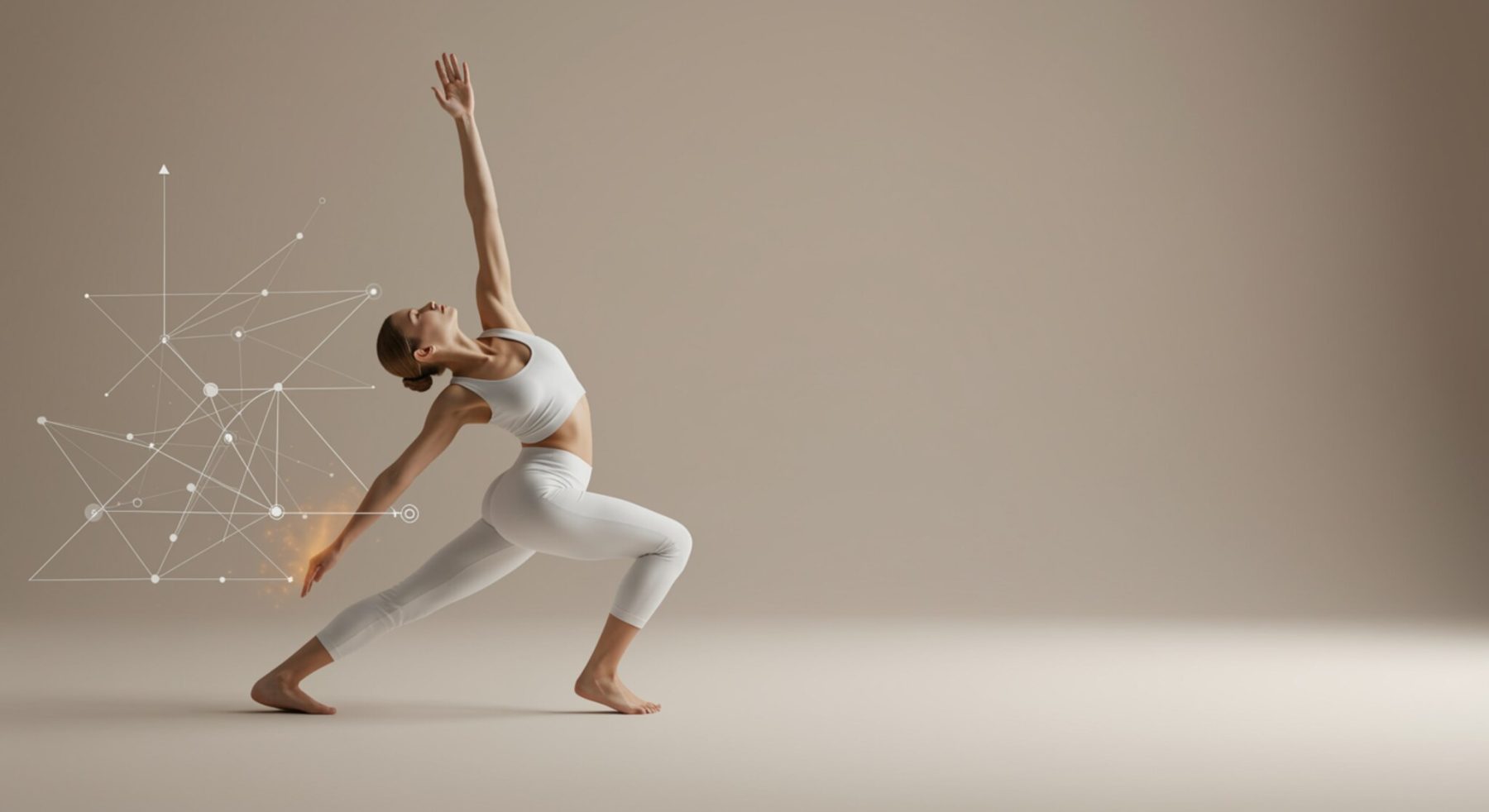 img seccion2 "Miniatura de video elegante con una practicante de yoga blanca en movimiento fluido, fondo de degradado suave y superposición geométrica que refleja armonía y estructura científica."